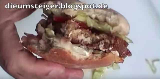Hamburger mit Frikadellen (Vegan)