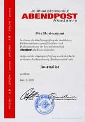Journalismus studieren mit Diplom
