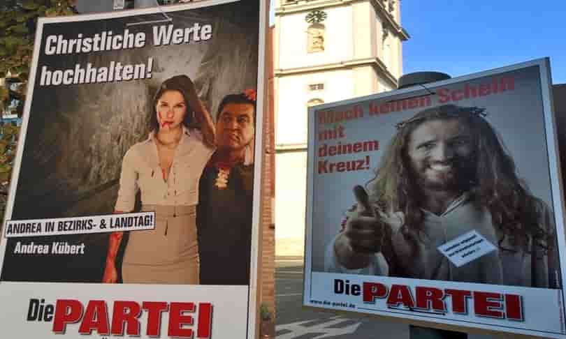 Die Partei, Satire, Wahlplakat, Würzburg, Diözese, Diözese Würzburg
