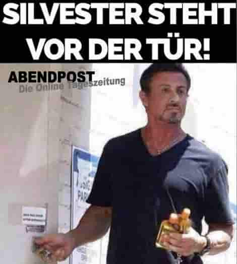 Lustige Bilder, Silvester, Stallone, Neujahr, Feiern