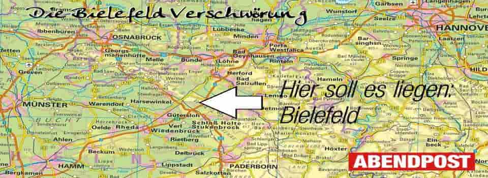 Bielefeld, Bielefeld Verschwörung, Verschwoerung, Verschwoerungstheorie