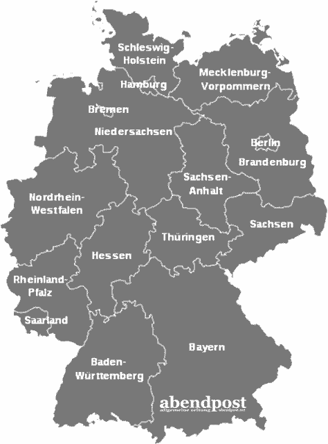 Bundesländer, Bremen, Hamburg, Berlin, Saarland, Länderfusion