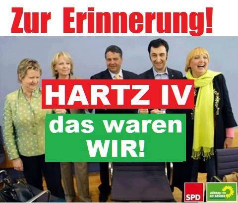 SPD und GRUENE führten Hartz IV (ALG II) ein