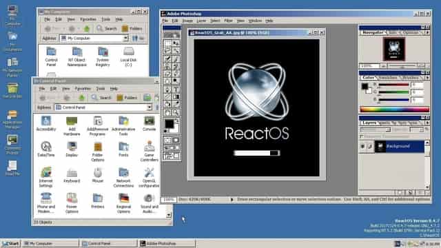 Kostenlos, Betriebssystem, Windows, Linux, ReactOS